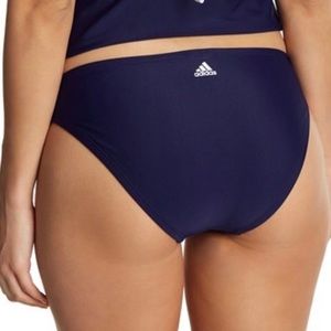 adidas Solid Hipster Bikini Bottoms Blue XL NWT